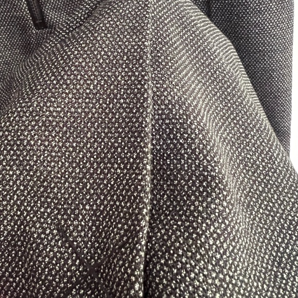 CALVIN KLEIN black tweed sheath dress with faux leather insets -4-NWT! - Picture 7 of 9